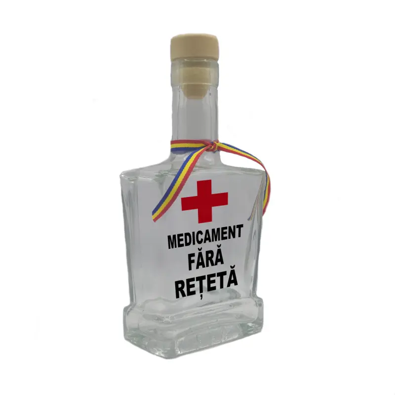 Medicament fara reteta, sticla cu mesaj plata, 500 ml, model divgs179 02
